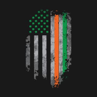 St Patricks Day Irish American USA Flag Heritage Pride T-Shirt T-Shirt