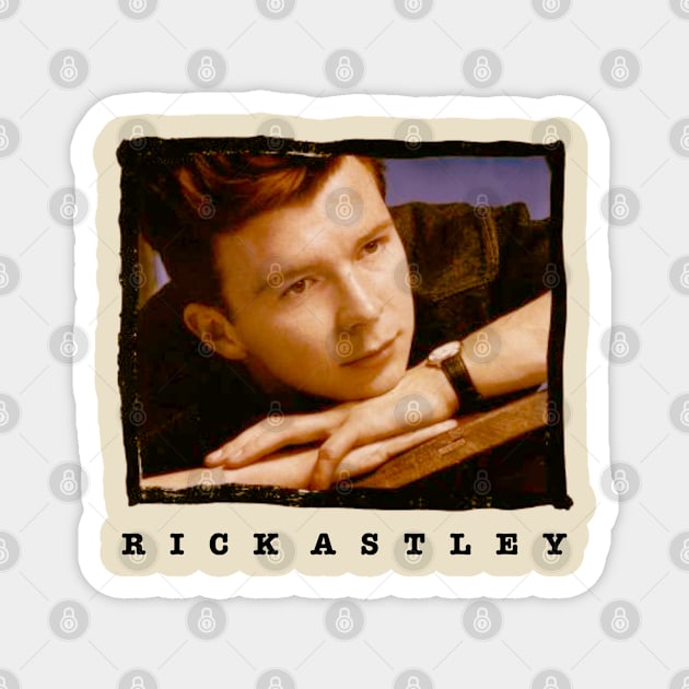 Rick Astley 80s Magnet by Vamp Pattern