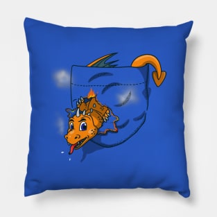 Cute Fantasy Book Movie Dragon Monster Pocket Design Cartoon Pillow