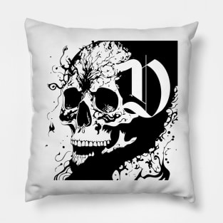 gothic skull design Pillow