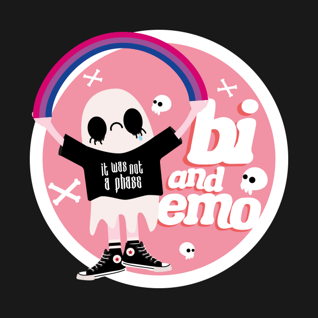 Bi and Emo Badge by rachelaranha