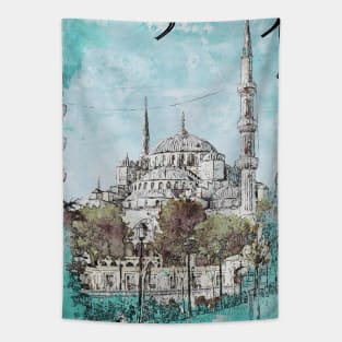 Blue Mosque Tapestry