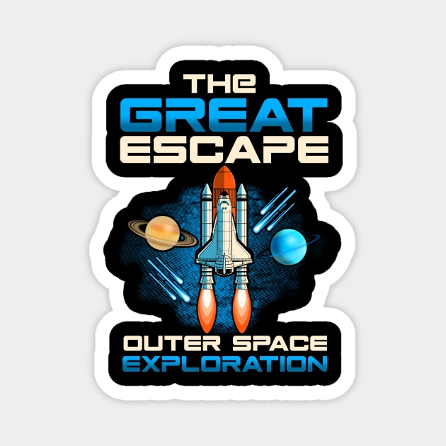 The Great Escape Outer Space Exploration Astronaut Magnet by theperfectpresents