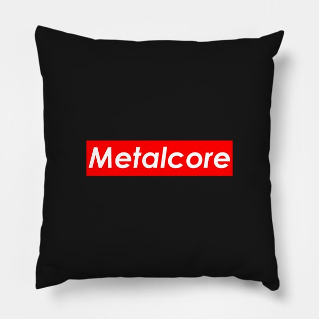 Metalcore (Red) Pillow by Graograman