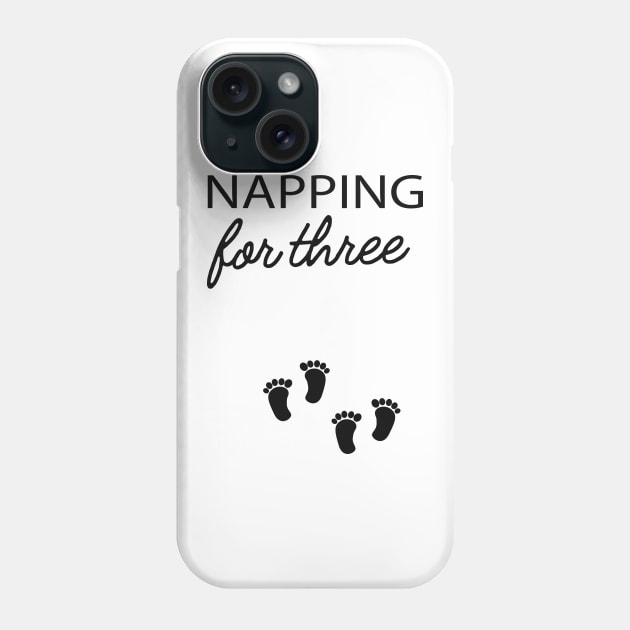 Pregnancy - Napping for three Phone Case by KC Happy Shop