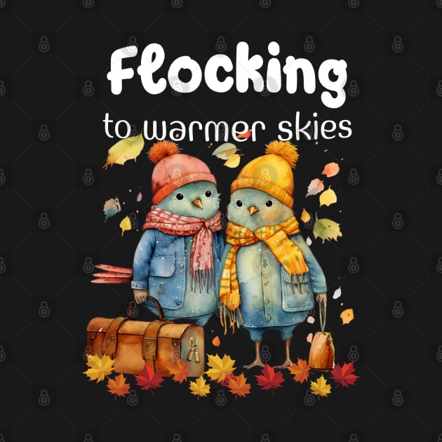 Flocking to Warmer Skies | Fall Tshirt by RusticWildflowers