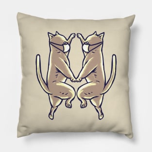 Dancing Cats Pillow