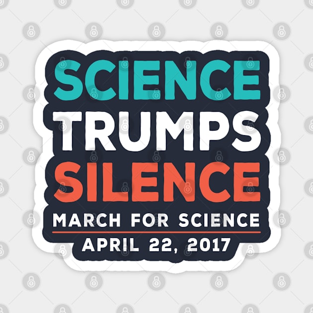 Science Trumps Silence Magnet by mamita