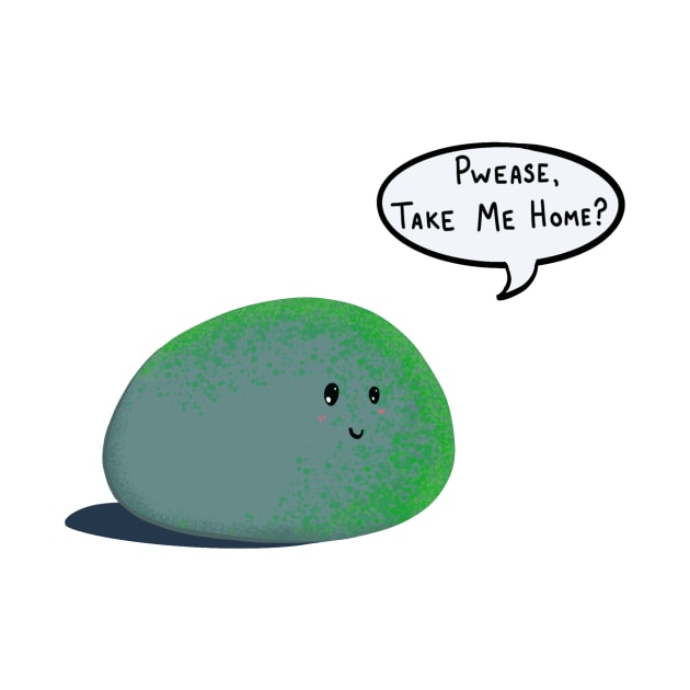 Mossy Pet Rock by DammiDuck