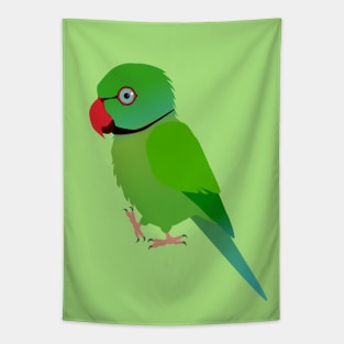 Cute Indian ringneck parakeet Tapestry