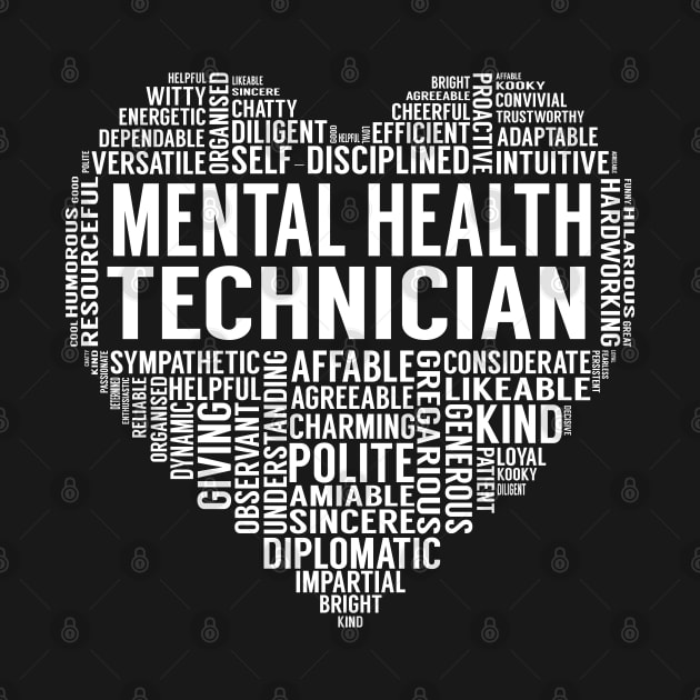 Mental Health Technician Heart by LotusTee