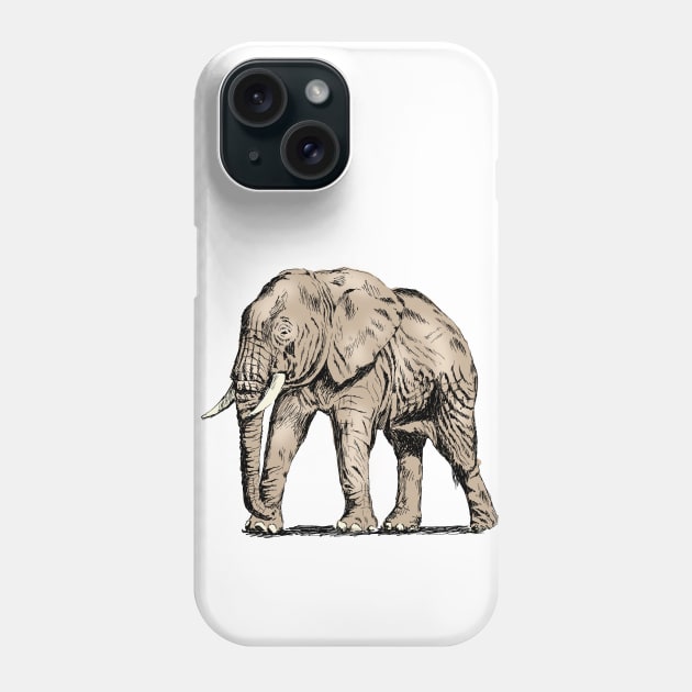 Elephant Print Phone Case by rachelsfinelines