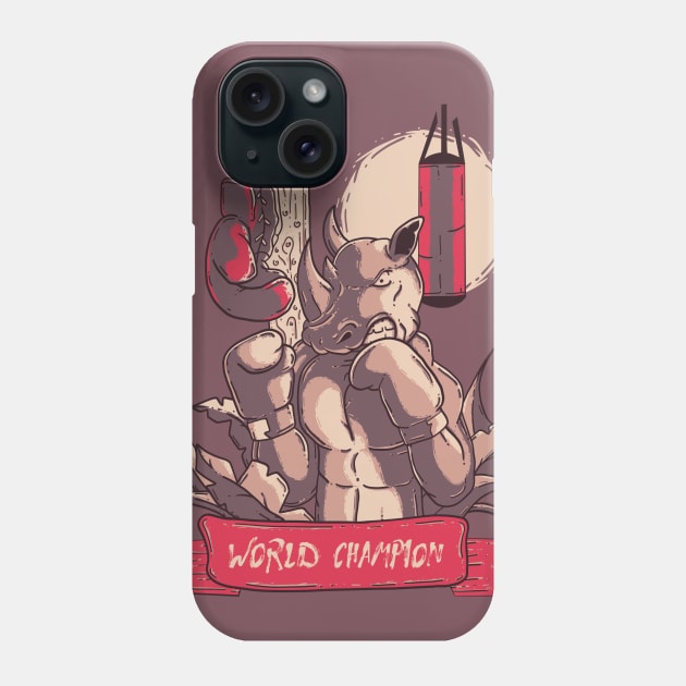 Rhino Box Phone Case by NathanRiccelle