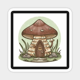 Mushroom House Magnet