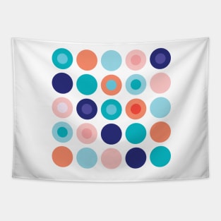 Small polka dots geometrical composition Tapestry