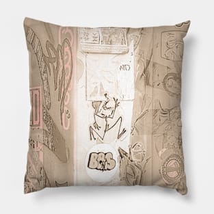 Graffiti Street Sticker Art Urban NYC Pillow