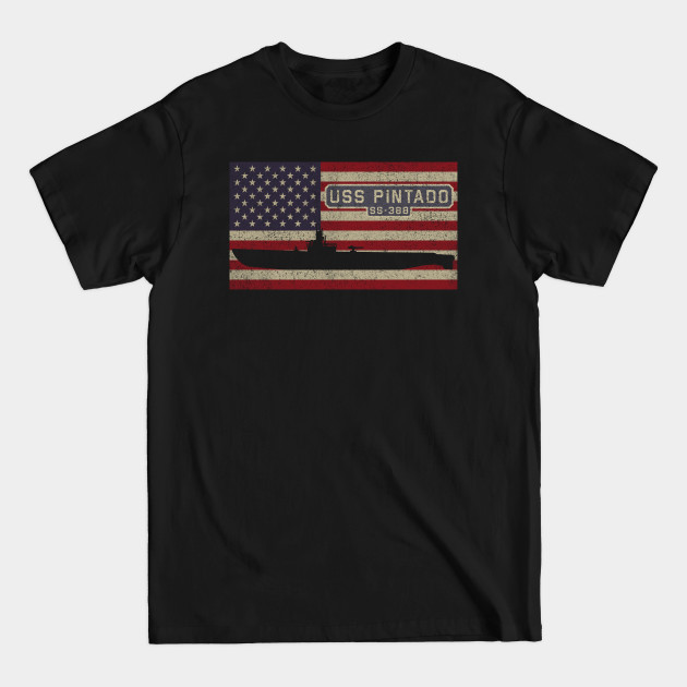 Disover USS Pintado SS-387 WW2 Balao class submarine Vintage USA American Flag Gift - Uss Pintado Ss 387 Submarine Gift - T-Shirt