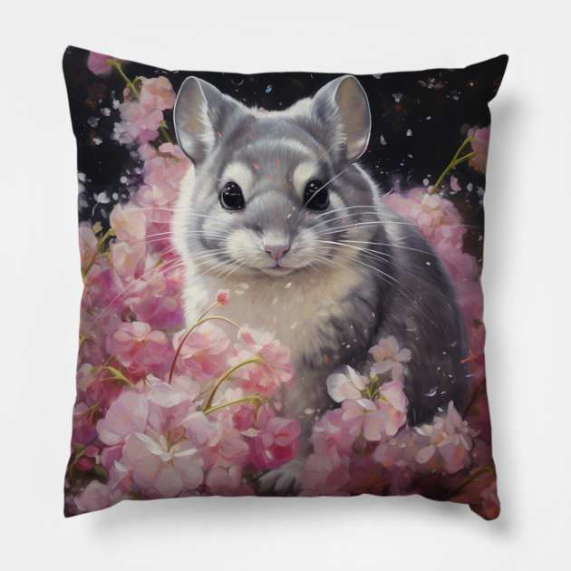 Chinchilla Love Pillow by Enchanted Reverie