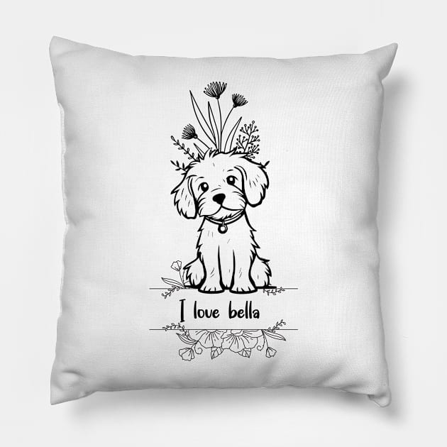 Dog Lover Art Pillow by NICHE&NICHE