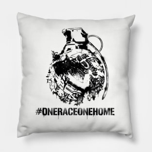 TF - One Race (black) Pillow