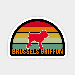 Brussels Griffon Vintage Silhouette Magnet