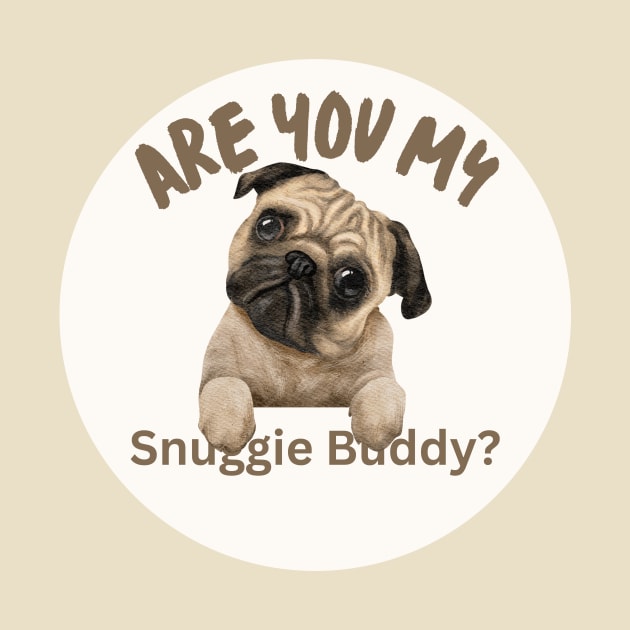 Snuggle Pug T-Shirt by StrikerTees