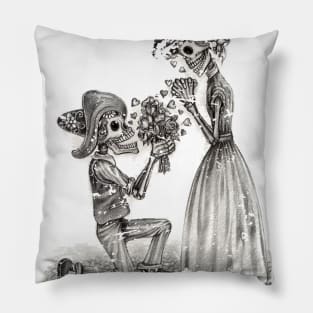 Married Skull Pillow