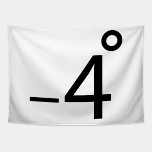 minus four degrees Tapestry