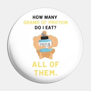 Protein Lover Pin