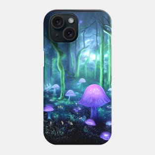 Psychedelic Magic Mushroom Forest Trippy Art Phone Case