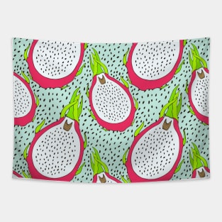 Pitaya dragon fruit pattern Tapestry