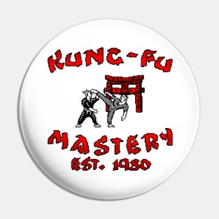 Kung Fu Mastery 8 Bit Art Pin