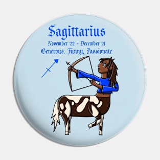 Sagittarius Zodiac Sign Dates & Traits Pin