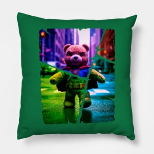 super bear 04 Pillow