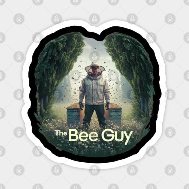 Funny Beekeeper Art For Men Dad Bee Hive Honey Beekeeping Magnet by woormle