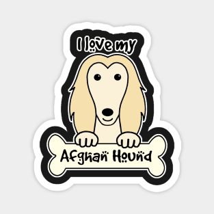 I Love My Afghan Hound Magnet