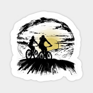 Sunset Bike Ride Magnet