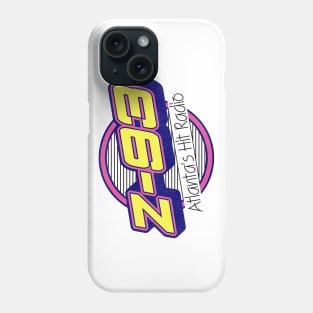 Z 93 Atlanta Hits Retro Defunct Radio Station Phone Case