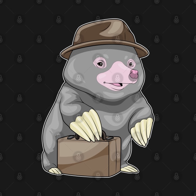 Mole Businessman Briefcase by Markus Schnabel