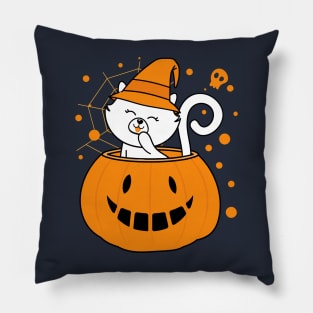 Catoween,Happy catoween Pillow