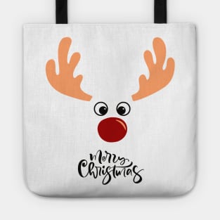 MERRY CHRISTMAS RUDOLPH THE RED NOSED REINDEER Tote