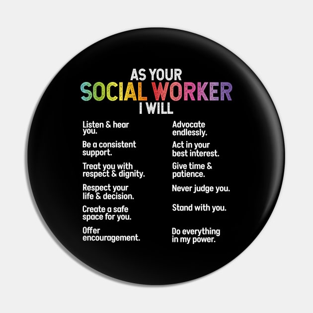 Social Worker Social Work Job Pin by White Martian