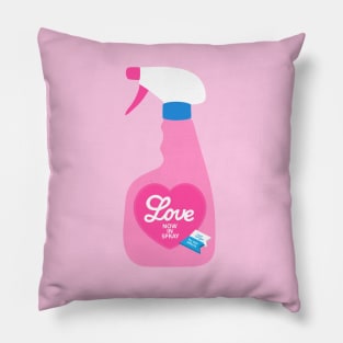 Pink Love in spray Pillow