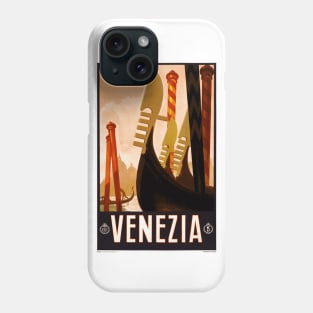 Venezia (Venice) Italy - Vintage Travel Poster Design Phone Case