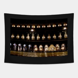 Night in St Marks Square, Venice Tapestry