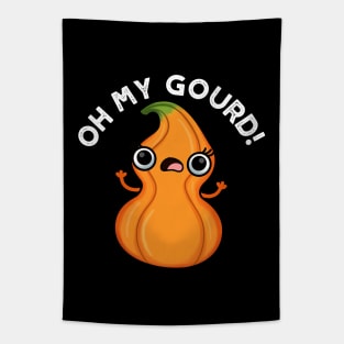 Oh My Gourd Cute Veggie Pun Tapestry