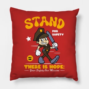 Stand for Savety Police Mascot Pillow