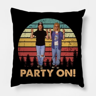 Party On Vintage Pillow