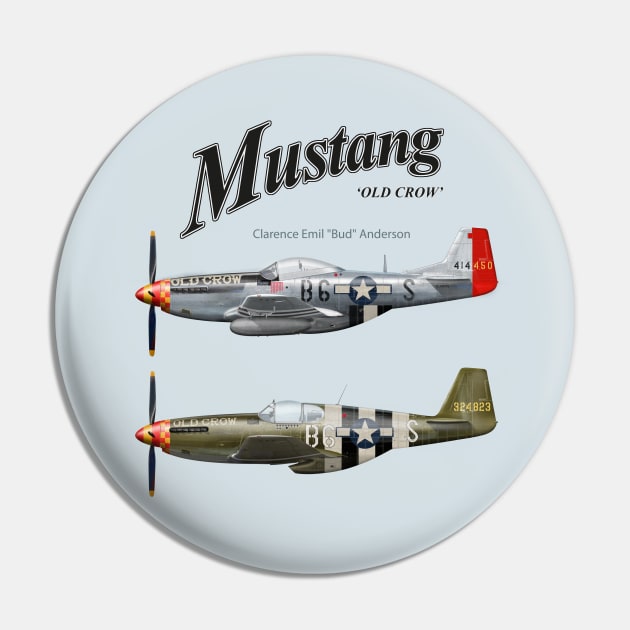 Old Crow Mustangs Pin by Spyinthesky