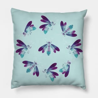 Fireflies Glowing Nights III Pillow